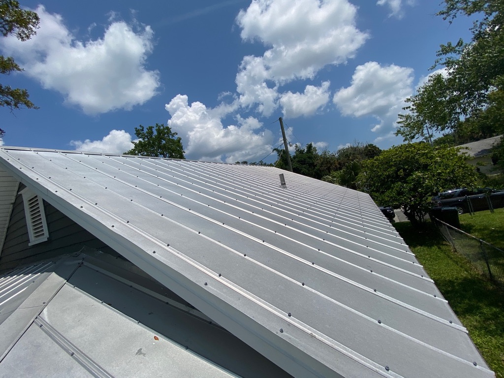 Roof inspection on a home in Flagler County, Florida